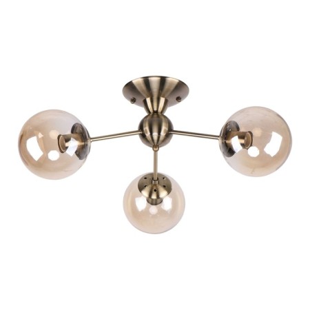 Lamp ceiling Economy light 20905/3AB AMB, 3x60W, E27, 27x62x62 cm, bronze color