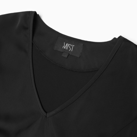 Топ шелковый MIST plus-size, р. 58. черный-4