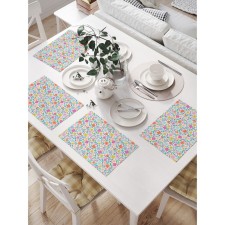 Set of napkins for setting the table “mood - spring”, rectangular, size 32x46 cm, 4 pcs