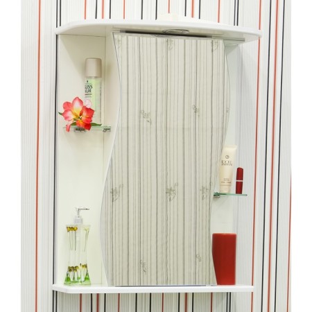 Cabinet-mirror lina 65 white gloss, left