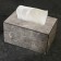 Acrylic napkin, gray marble 10 x 18 x 12 cm