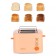 Toster KitFort KT-6214, 980 W, 6 frying modes, 2 toasts, orange