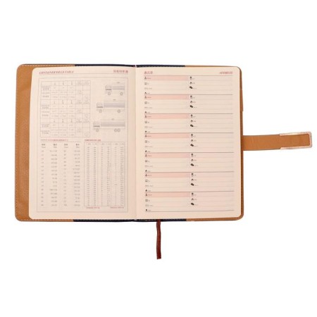 Organizer A5, with a knife, 100 sheets in a ruler, PVC cover, blue-3