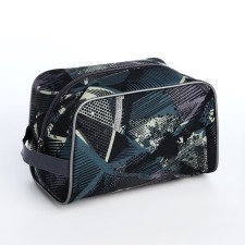 Lightning cosmetic bag, gray color