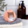 The bathtub bomb "Donut with sprinkling", 90 gr, white-orange, tangerine