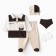 A set for a boy (5 items), beige color, height 62