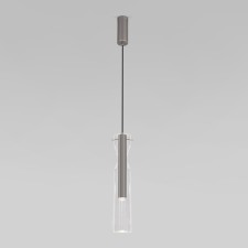 Светильник подвесной Eurosvet Swan 50253/1 LED, 12 Вт, 4000К, 1018Лм, 460х80 мм, цвет серый