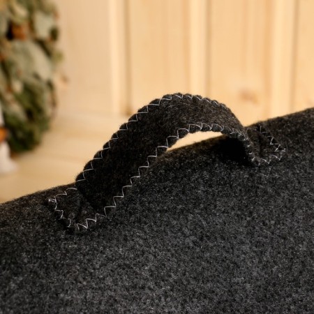 Set of bath "VIP" 5 items (portfolio, hat, mittens, rug, slippers)-2
