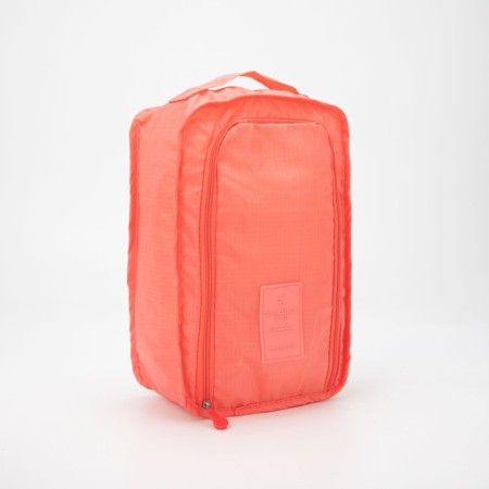 Cosmetic bag with lightning, peach color