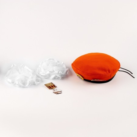 Carnival set "Defender of the Fatherland" Orange beret, size 54-56, bows 2 pcs-6