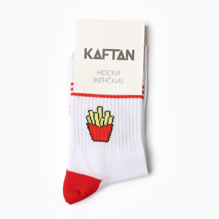 Women's socks KAFTAN "Free potatoes" p. 36-39 (23-25 ​​cm), white-2