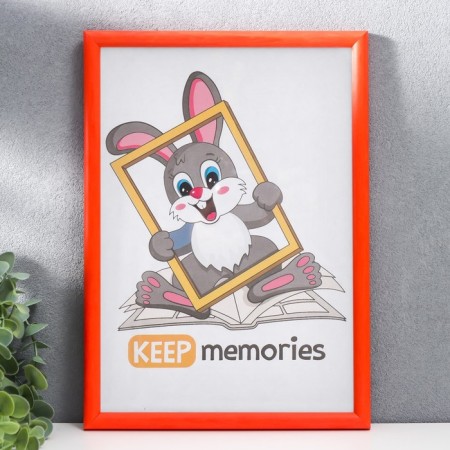 Photo frame plastic 21x30 cm orange (103)-3