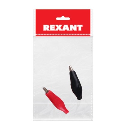 Crocodile clamp in Rexant isolator, length 46 mm, 5 A, 2 pcs-3