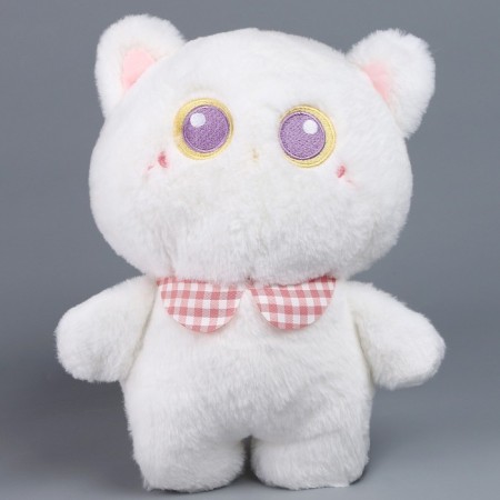 Soft toy "cat", 23 cm, white color