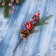 Decor "Winter Dreams" Berries bumpy spruce branches, 26 cm