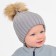 Children's hat minku rr 46-48, gray color