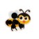 Thermometer-tank is a “bee”, up to 40 °, 3 x 2.8 cm
