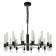 Supreme chandelier, 8x40W E14, black color