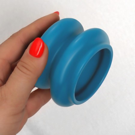 A set of vacuum cans for massage, rubber, d 10/8/6/4 cm, 4 pcs, color blue-5