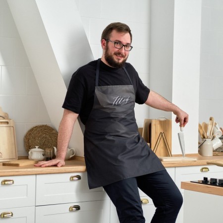 Apron "Ethel" chef 73x71 cm, 100% cotton, sarzha 190 g/m2-2