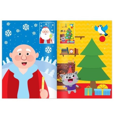 Set of New Year's applications with stickers 4 pcs.-2