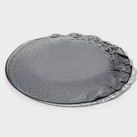 Glass Dessert Magistro "Nofis", d = 19.5 cm, color gray color-3