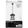 Garden-park lamp Feron PL525, IP44, E27, 60 W, 200x200x740 mm, black color