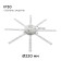 Module LED 220V 16W ​​SMD5730 IP30 1200LM 6400K Ø22cm
