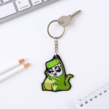Acrylic key a keychain "Panda", 7 x 12.5 cm-2