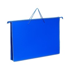 Folder for drawings and drawings A3, 470 x 335 x 50 mm, with handles, plastic, lightning from above, 0.8 mm, PM-A3-35, blue