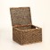 Wicker basket, 60x50x40 cm, reeds, seaweed