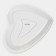 Porcelain dish Magistro "Heart", 24 × 27 × 3 cm, white color