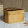 Batonnitsa "Whole wicker", on a hinge, 21 × 18.5 × 13 cm, birch bark
