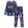 Thermal complex for girls: trousers, sweatshirt, height 128 cm
