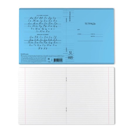 Notebook 12 sheets in the Erichkrause line CoverPro "Vivid", plastic cover, offset unit, blue-3