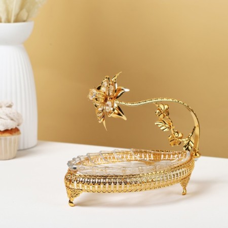 Fruit stand "Liszt", 23 × 12 × 18 cm, gold color-2
