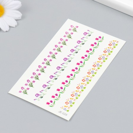 Tattoo on the body color "Bracelet from wildflowers" 12x7.5 cm-1