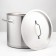Boiler, 30 l, d = 35 cm, h = 32 cm, metal cover, triple bottom, induction, stainless steel