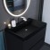 Sink uperwood Classic Quartz 70 cm, quartz, black matte, space