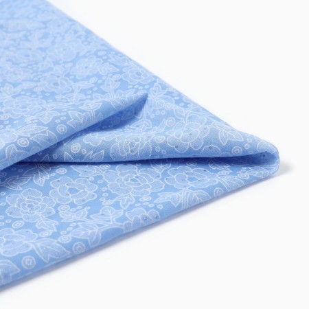Women's scarf, blue color, size 70x70-1