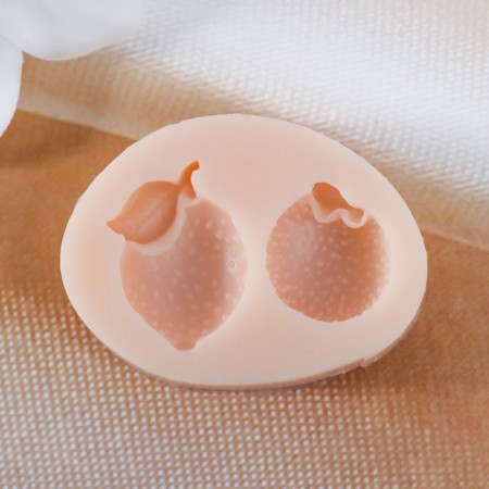 Silicone Mold "Two Orange" 1.5x2.2x0.7 cm; 1.5x1.7x0.7 cm-1