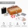 Set 6 in 1: Flaw 8 OZ, glass, funnel, cubes 5 pcs, cards, chess, 18 x 24 cm
