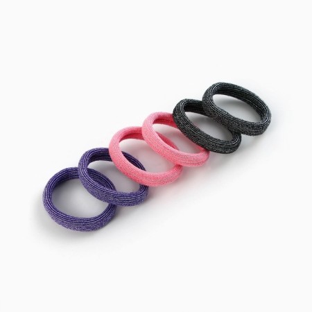 Hair gum New Year's "Milash" for the New Year, set 6 pcs, d = 4 cm-3