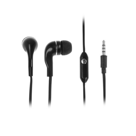 Smartbuy S4 SBH-011 headphones, vacuum, microphone, 93 dB, 16 Ohms, 3.5 mm, 1 m, black