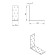 Corner Fitty tundra, 100x100x40x2 mm, galvanized, in the package of 1 pc.