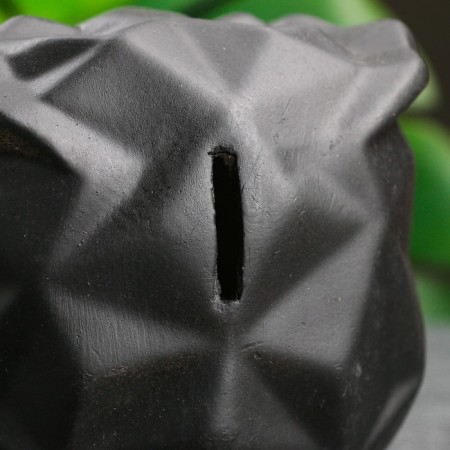 Pigger "Owl Origami" Black, 12x10x14cm-8