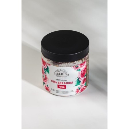 Natural salt for the bath "Rose", 600 grams-1
