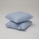 The pillow is high, size 70x70 cm, color mix