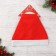 New Year's cap "Red in specking" 28x38 cm, red