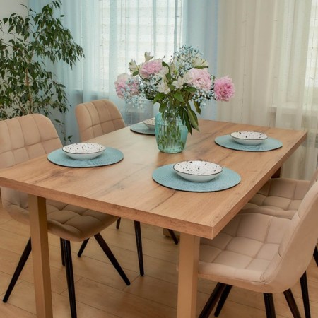 Dining stool Polini Home Verona Sm, beige-black color-10